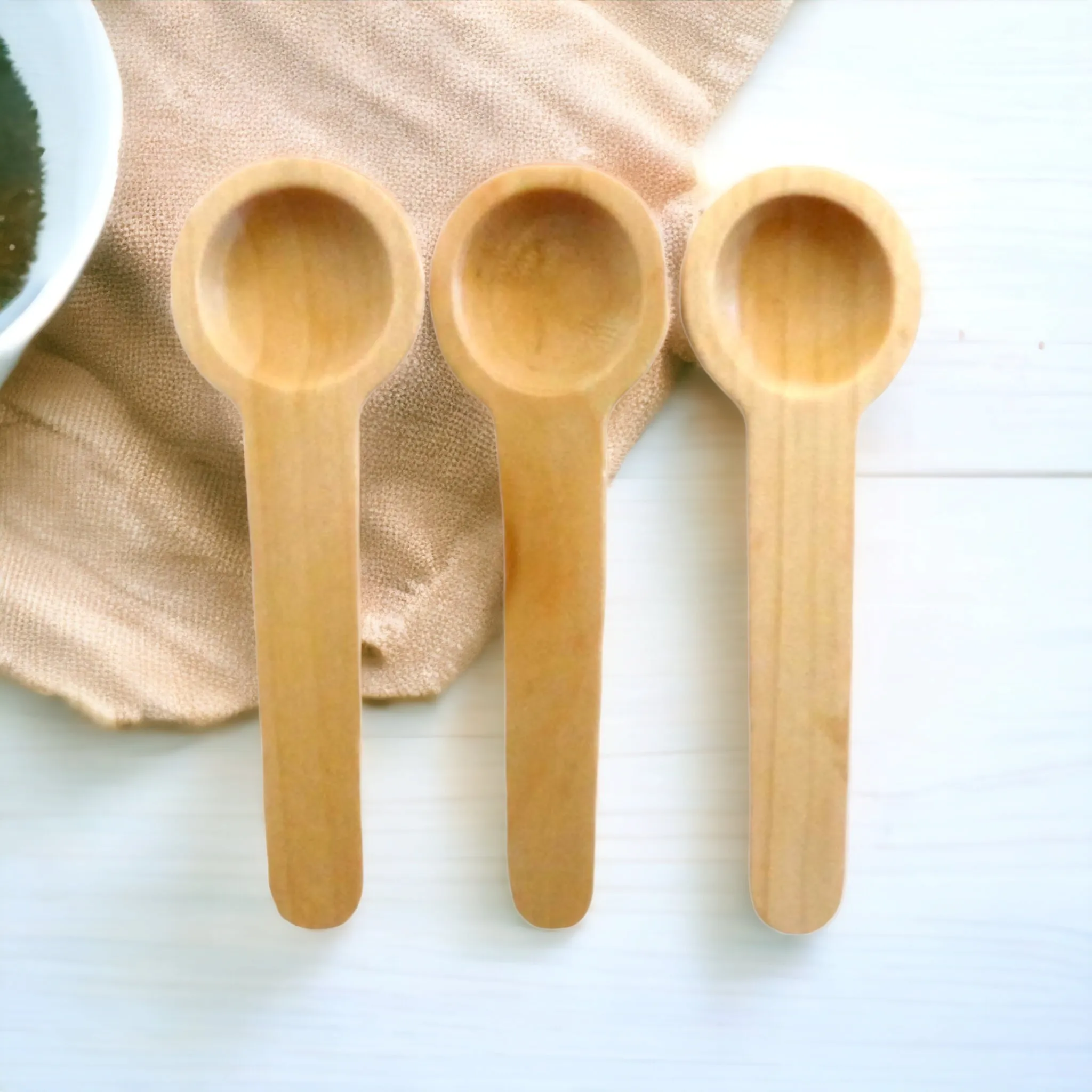 Mini Wooden Spoons 7.5cm for Honey/Kids 10pack