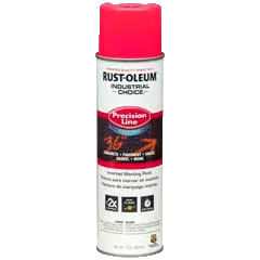 Rust-Oleum® System Water-Based Precision Line Marking Paint Fluorescent Pink (17 Oz, Fluorescent Pink)